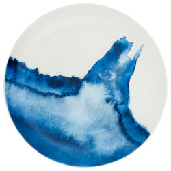 Rick Stein Coves of Cornwall Hawker's Cove Side Plate, Blue/White, Dia.21cm